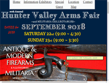 Tablet Screenshot of huntervalleyarmsfair.com